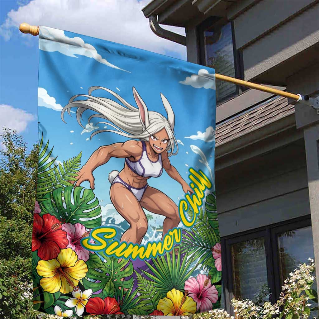 Mirko Summer Chill Garden Flag Tropical Anime Surfing Power