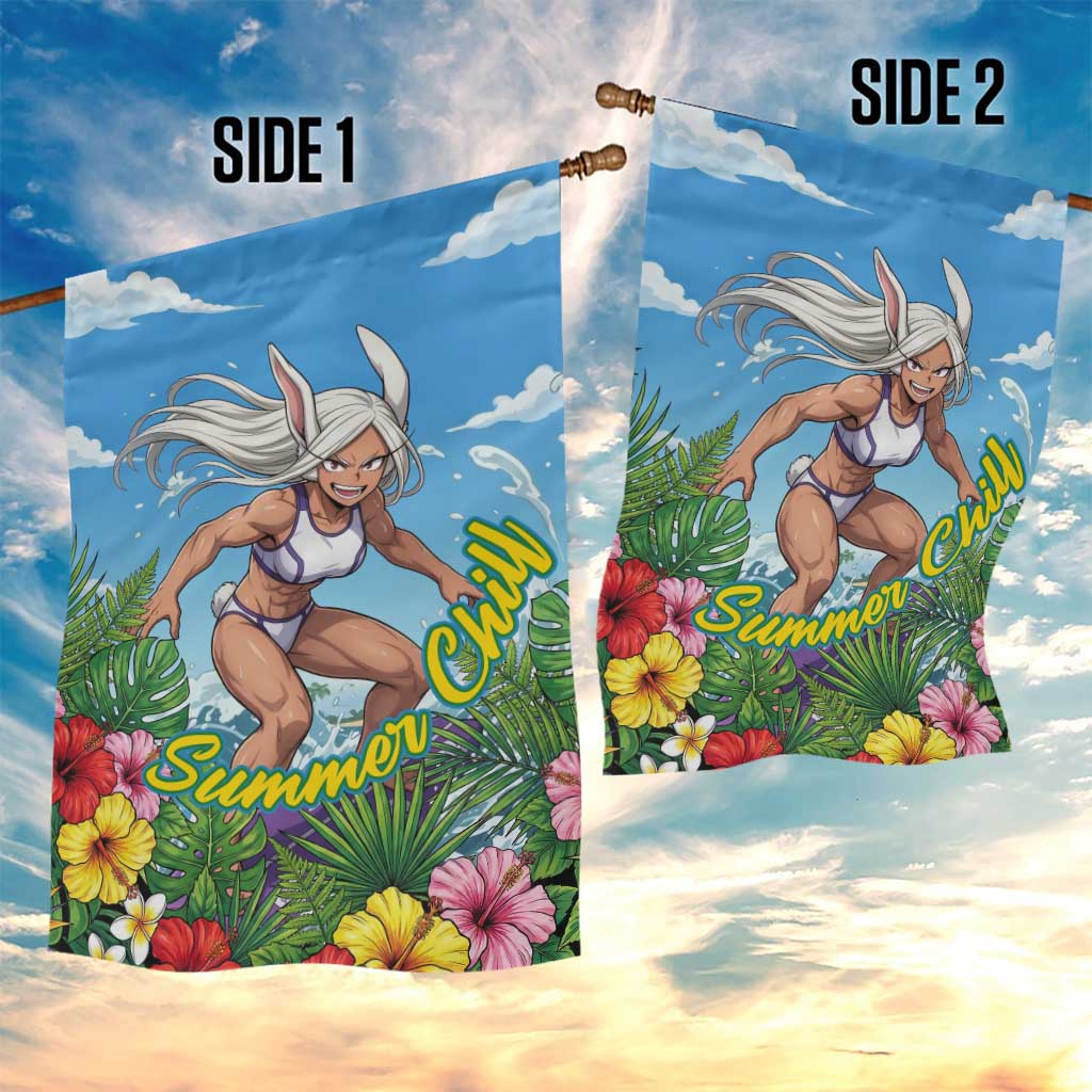 Mirko Summer Chill Garden Flag Tropical Anime Surfing Power