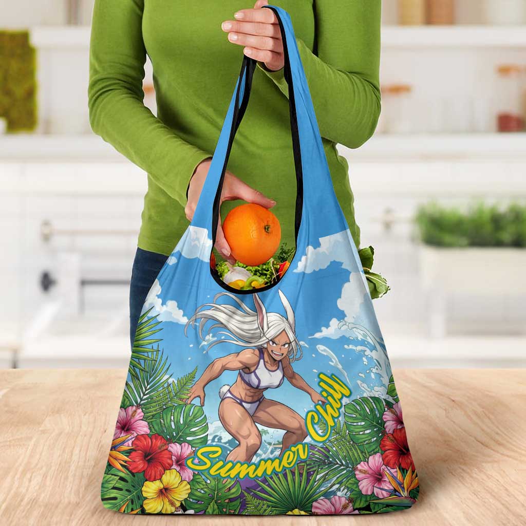 Mirko Summer Chill Grocery Bag Tropical Anime Surfing Power