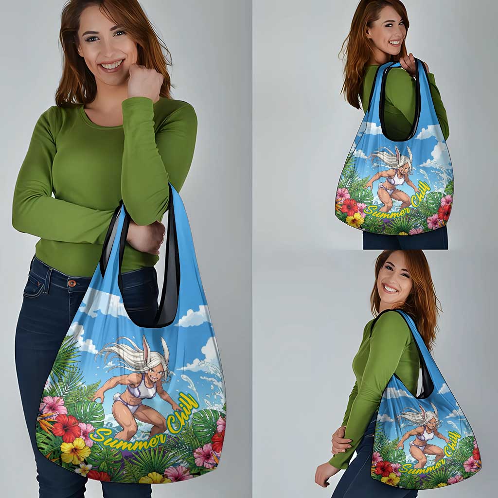 Mirko Summer Chill Grocery Bag Tropical Anime Surfing Power