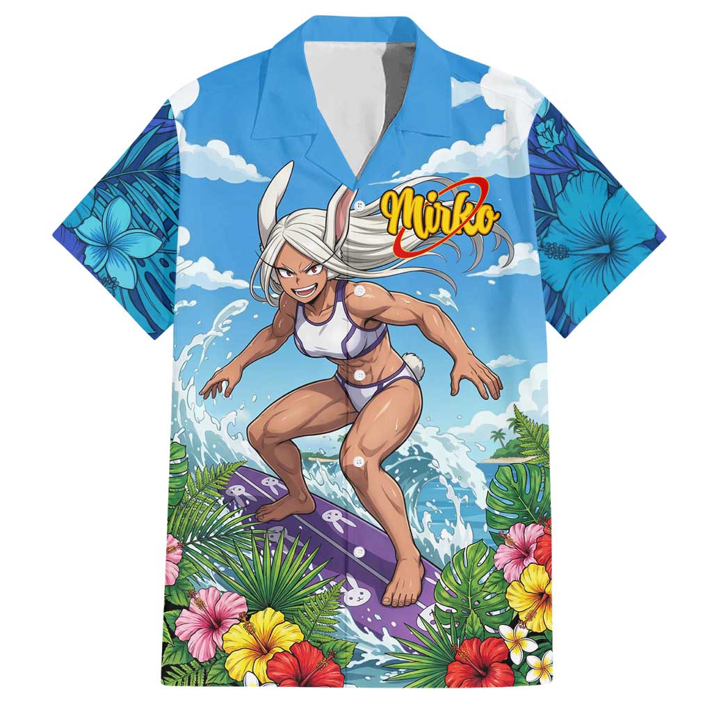 Mirko Summer Chill Hawaiian Shirt Tropical Anime Surfing Power