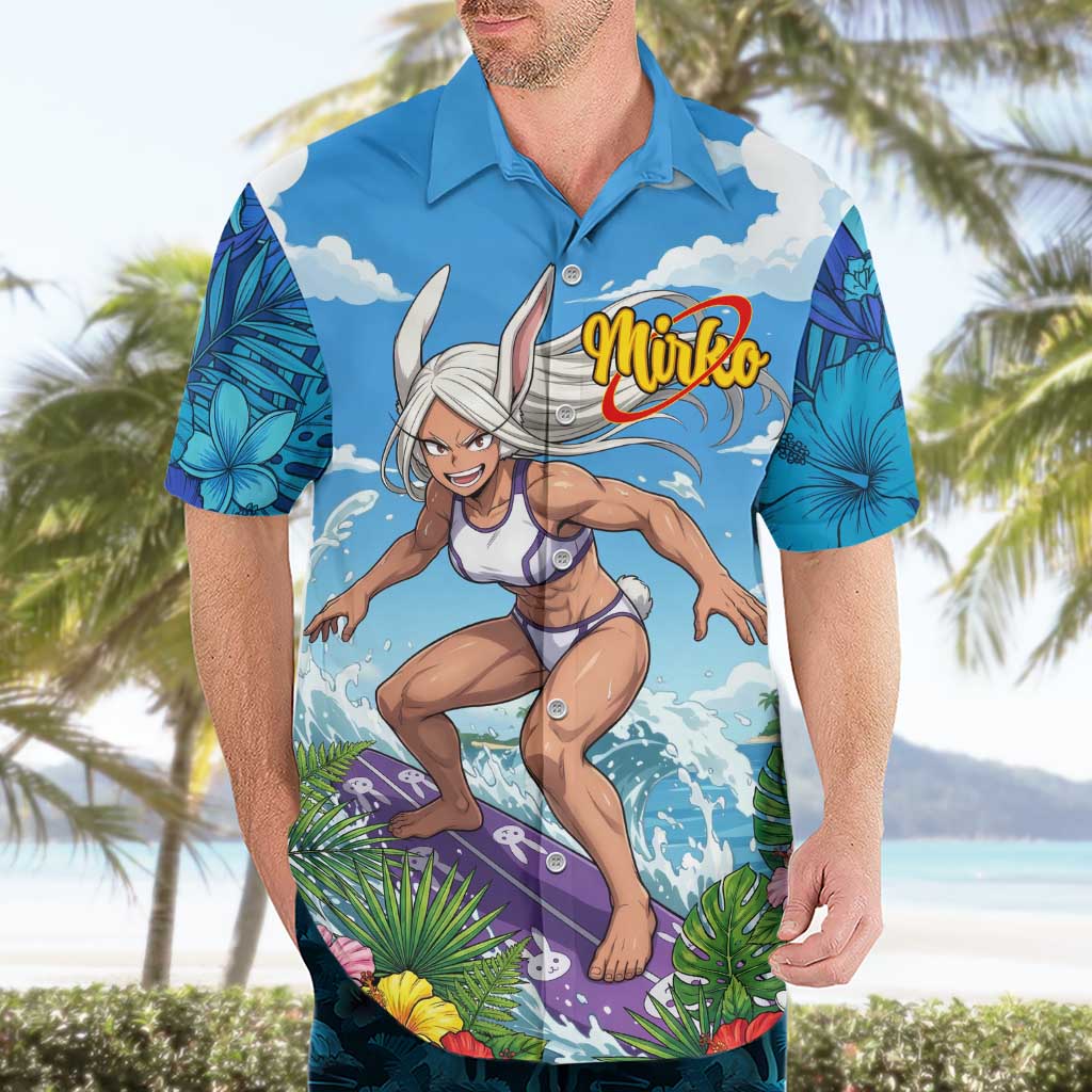 Mirko Summer Chill Hawaiian Shirt Tropical Anime Surfing Power