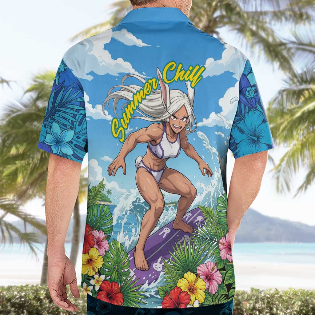 Mirko Summer Chill Hawaiian Shirt Tropical Anime Surfing Power