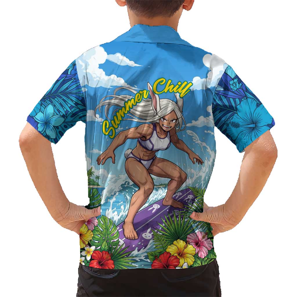 Mirko Summer Chill Hawaiian Shirt Tropical Anime Surfing Power