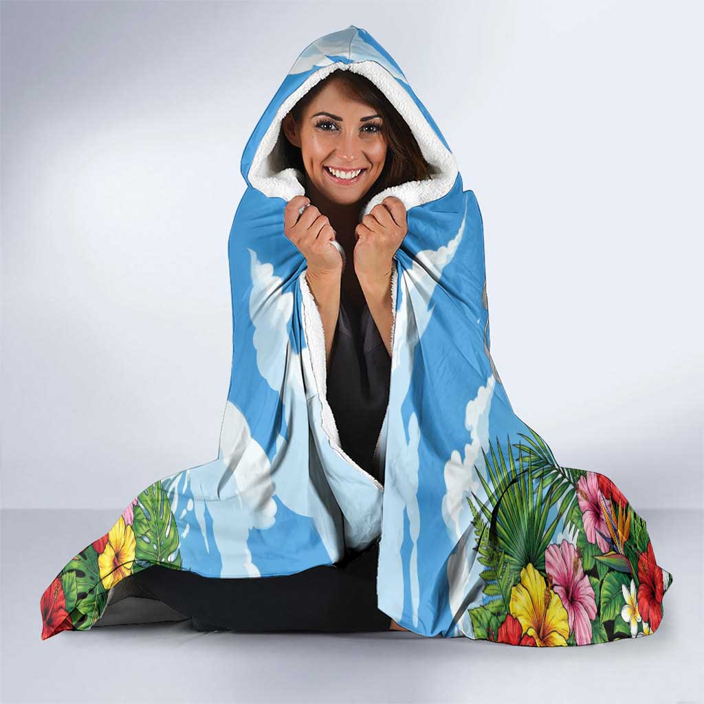 Mirko Summer Chill Hooded Blanket Tropical Anime Surfing Power