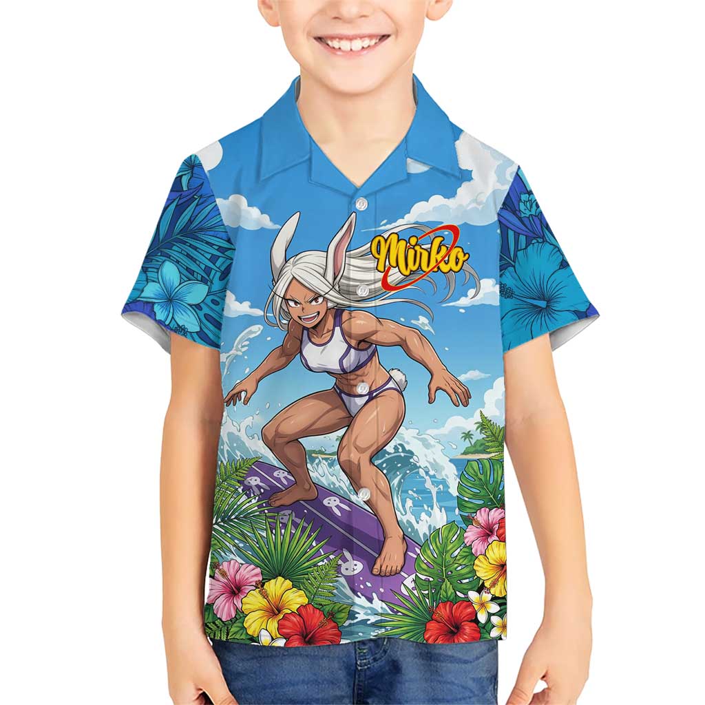 Mirko Summer Chill Kid Hawaiian Shirt Tropical Anime Surfing Power