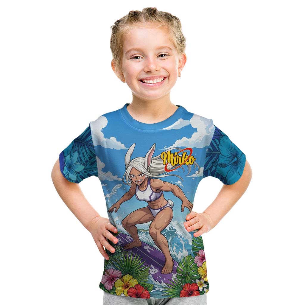 Mirko Summer Chill Kid T Shirt Tropical Anime Surfing Power