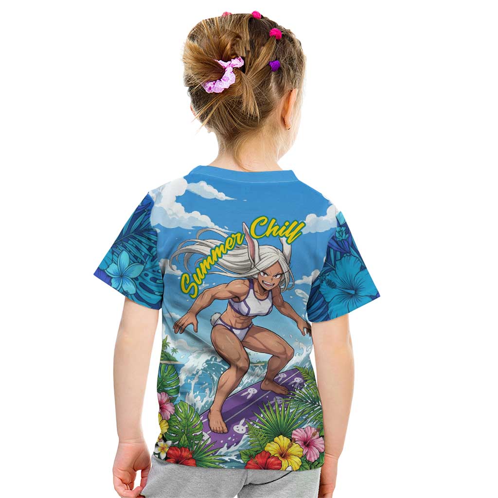 Mirko Summer Chill Kid T Shirt Tropical Anime Surfing Power