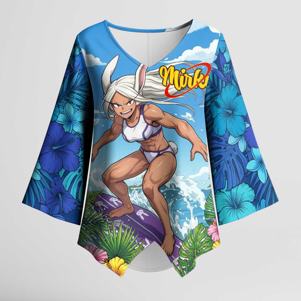Mirko Summer Chill Kimono Sleeve Blouse Tropical Anime Surfing Power