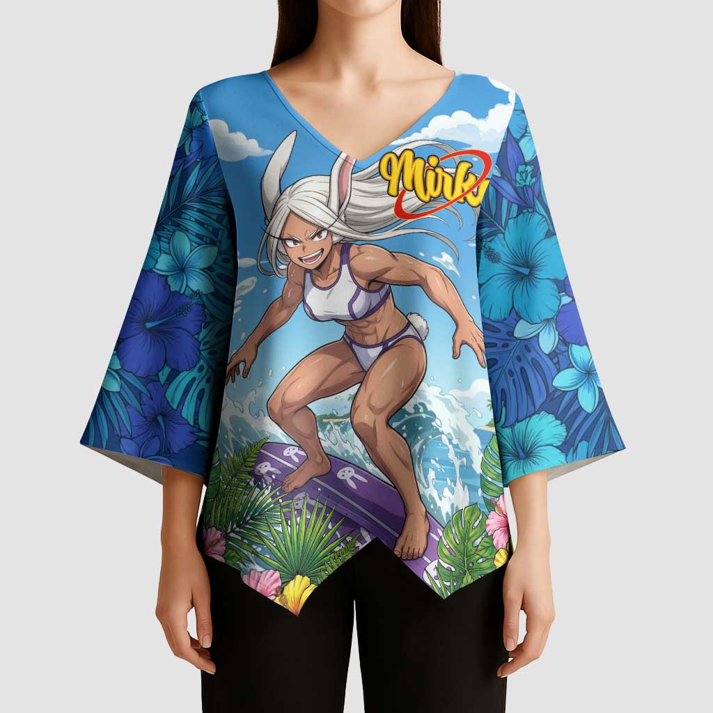 Mirko Summer Chill Kimono Sleeve Blouse Tropical Anime Surfing Power