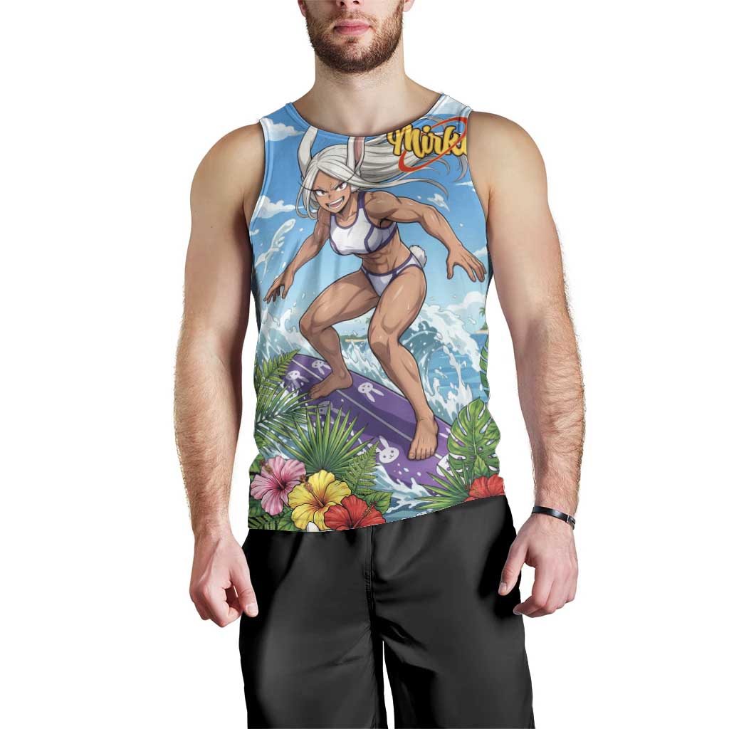 Mirko Summer Chill Men Tank Top Tropical Anime Surfing Power