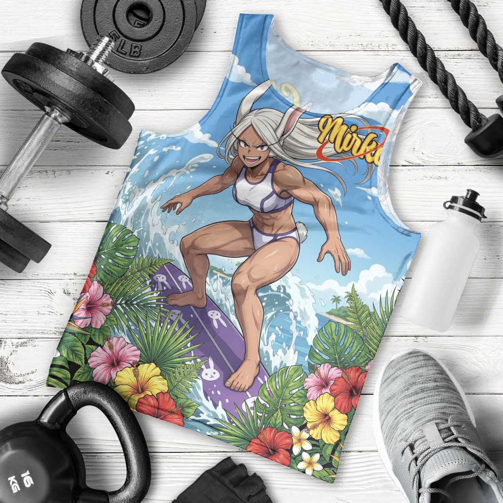 Mirko Summer Chill Men Tank Top Tropical Anime Surfing Power