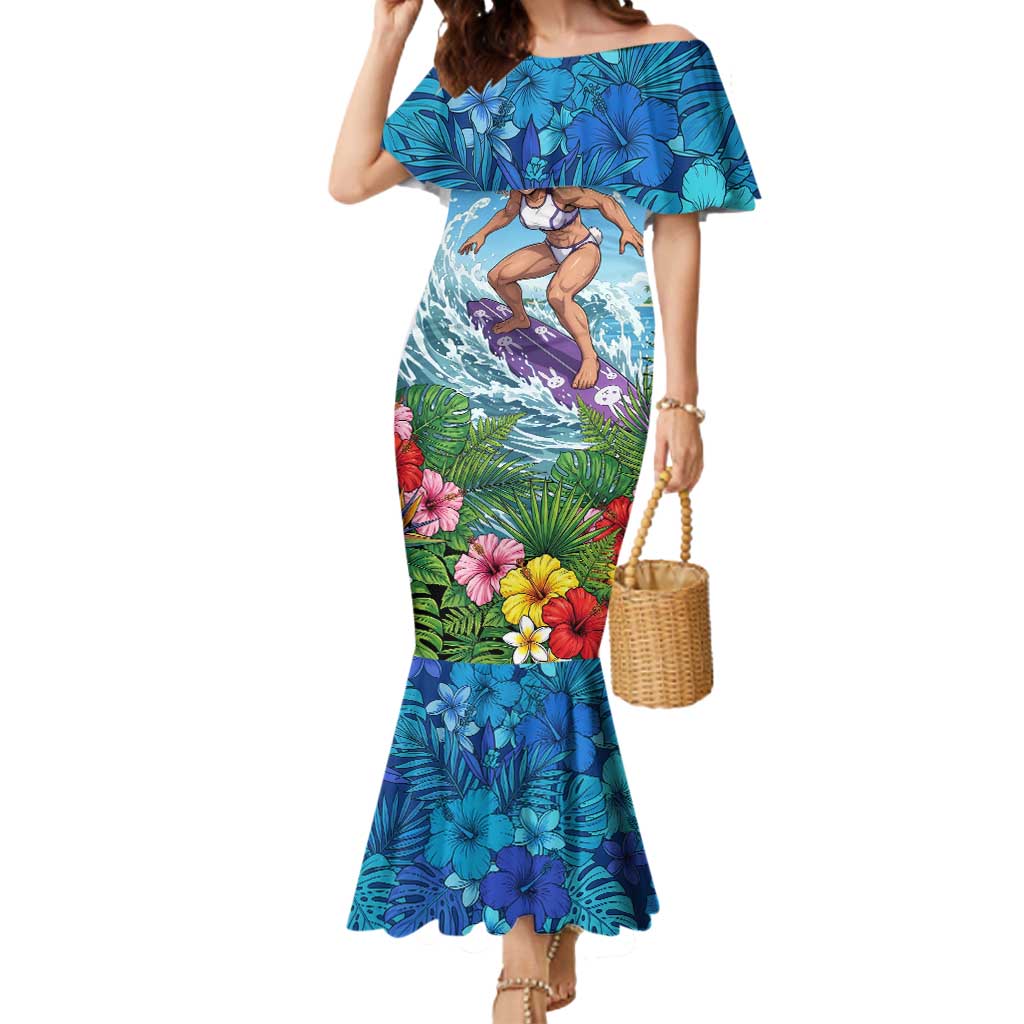 Mirko Summer Chill Mermaid Dress Tropical Anime Surfing Power