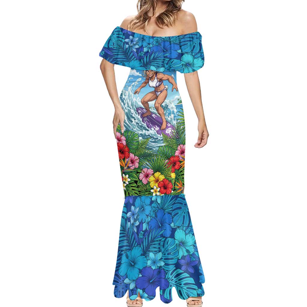 Mirko Summer Chill Mermaid Dress Tropical Anime Surfing Power