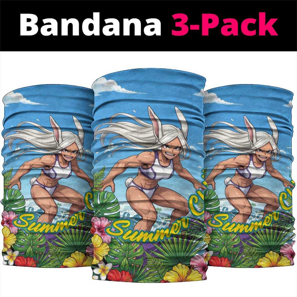 Mirko Summer Chill Neck Gaiter Tropical Anime Surfing Power