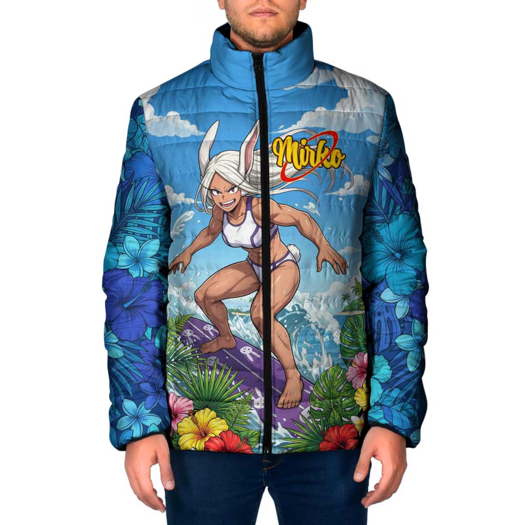Mirko Summer Chill Padded Jacket Tropical Anime Surfing Power