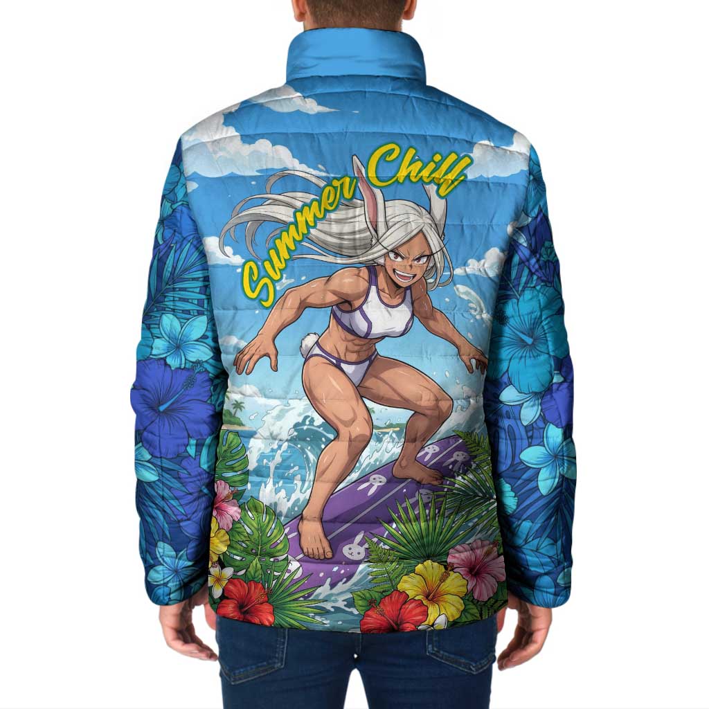 Mirko Summer Chill Padded Jacket Tropical Anime Surfing Power
