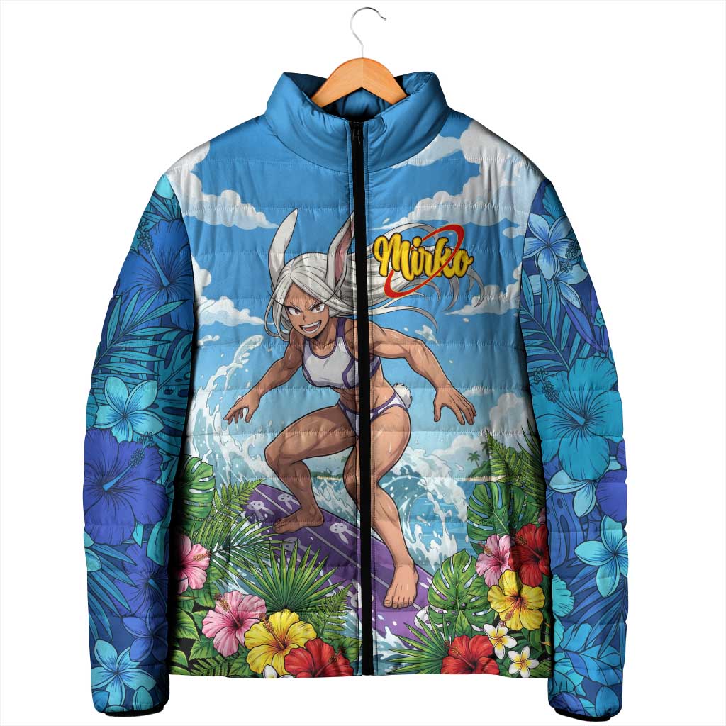 Mirko Summer Chill Padded Jacket Tropical Anime Surfing Power