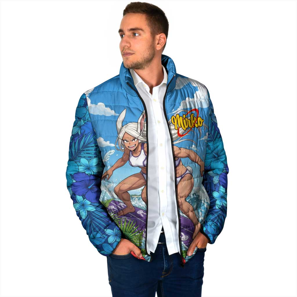 Mirko Summer Chill Padded Jacket Tropical Anime Surfing Power