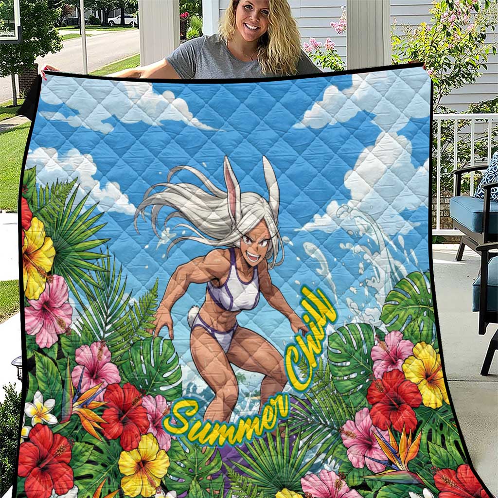 Mirko Summer Chill Quilt Tropical Anime Surfing Power