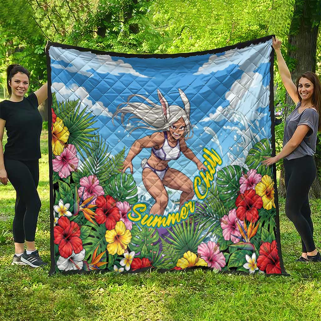 Mirko Summer Chill Quilt Tropical Anime Surfing Power