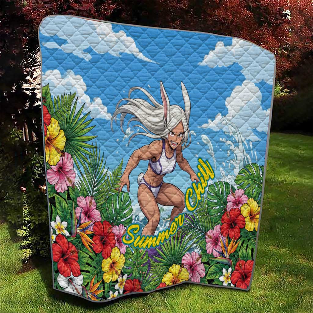 Mirko Summer Chill Quilt Tropical Anime Surfing Power