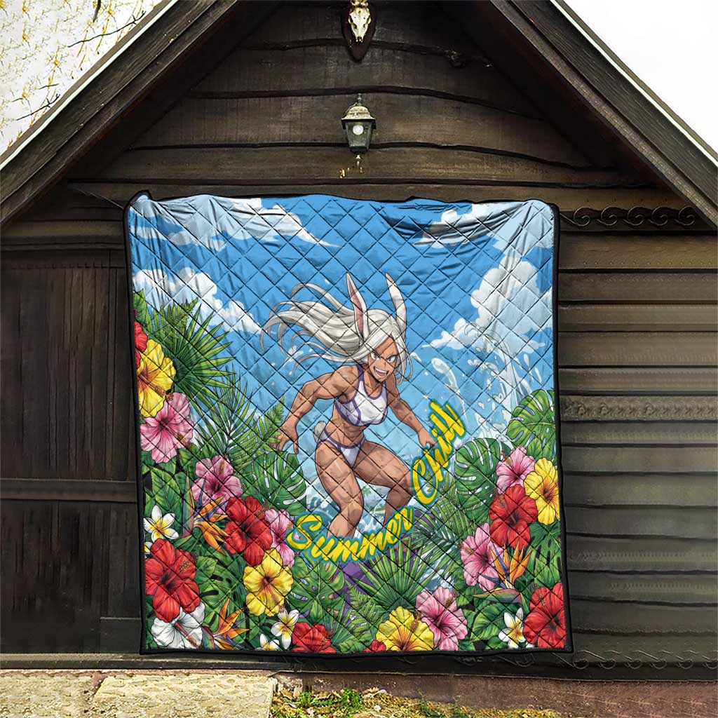 Mirko Summer Chill Quilt Tropical Anime Surfing Power