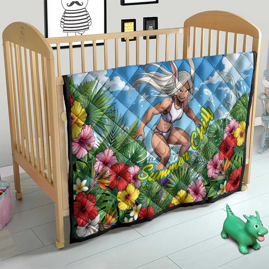 Mirko Summer Chill Quilt Tropical Anime Surfing Power
