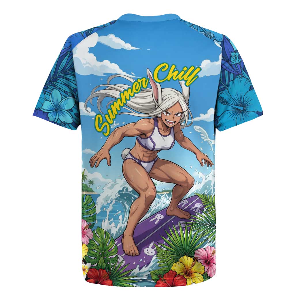 Mirko Summer Chill Rugby Jersey Tropical Anime Surfing Power