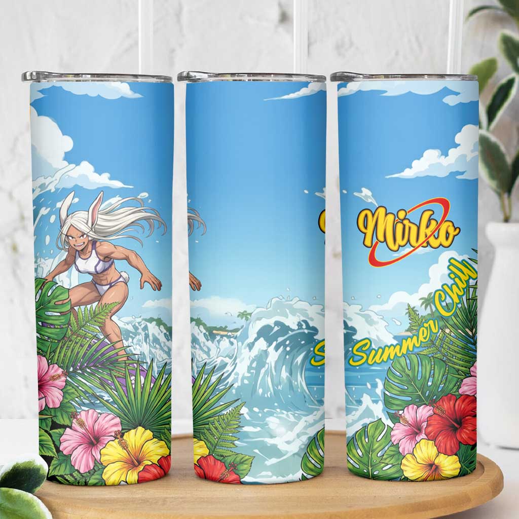 Mirko Summer Chill Skinny Tumbler Tropical Anime Surfing Power