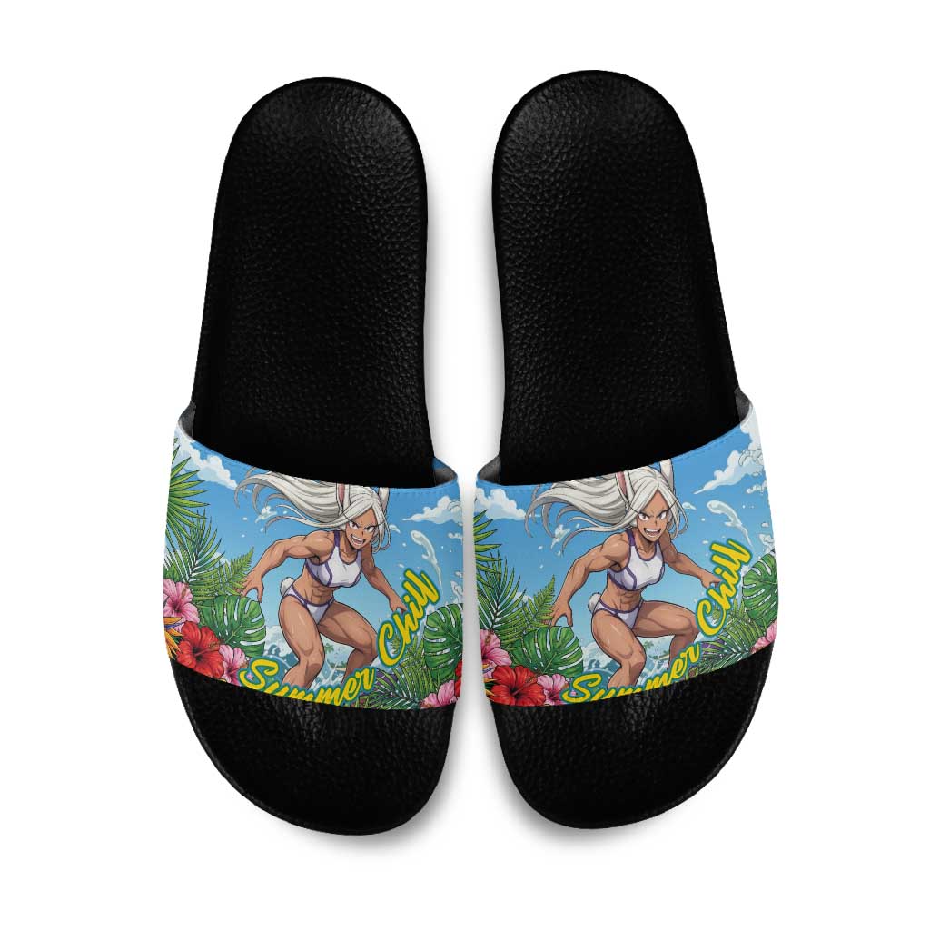 Mirko Summer Chill Slide Sandals Tropical Anime Surfing Power
