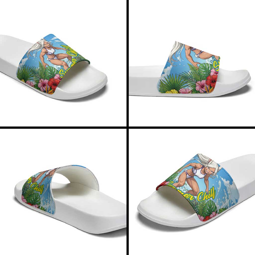 Mirko Summer Chill Slide Sandals Tropical Anime Surfing Power
