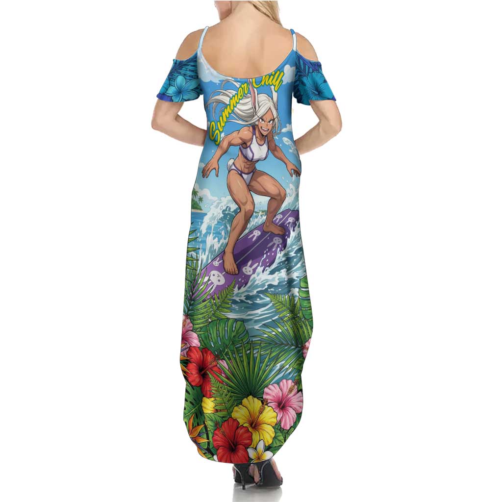 Mirko Summer Chill Summer Maxi Dress Tropical Anime Surfing Power