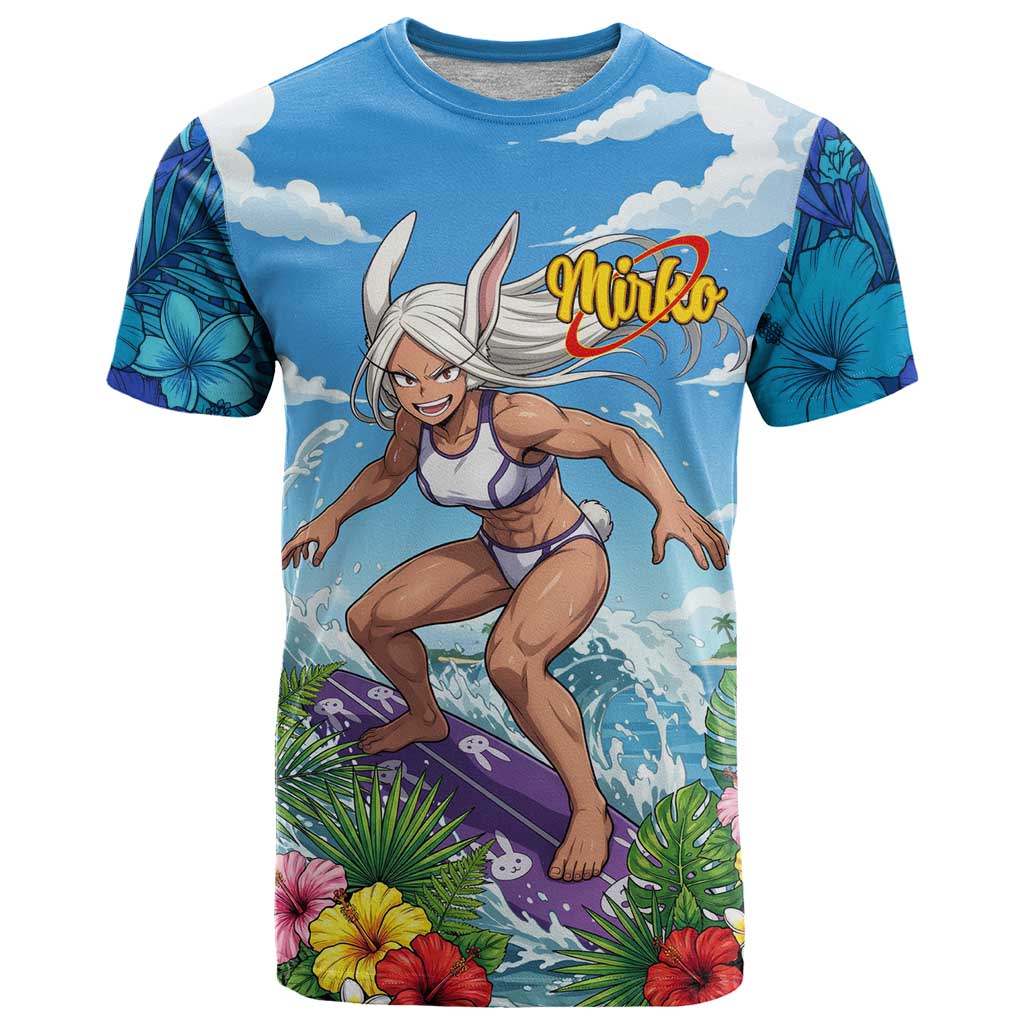 Mirko Summer Chill T Shirt Tropical Anime Surfing Power
