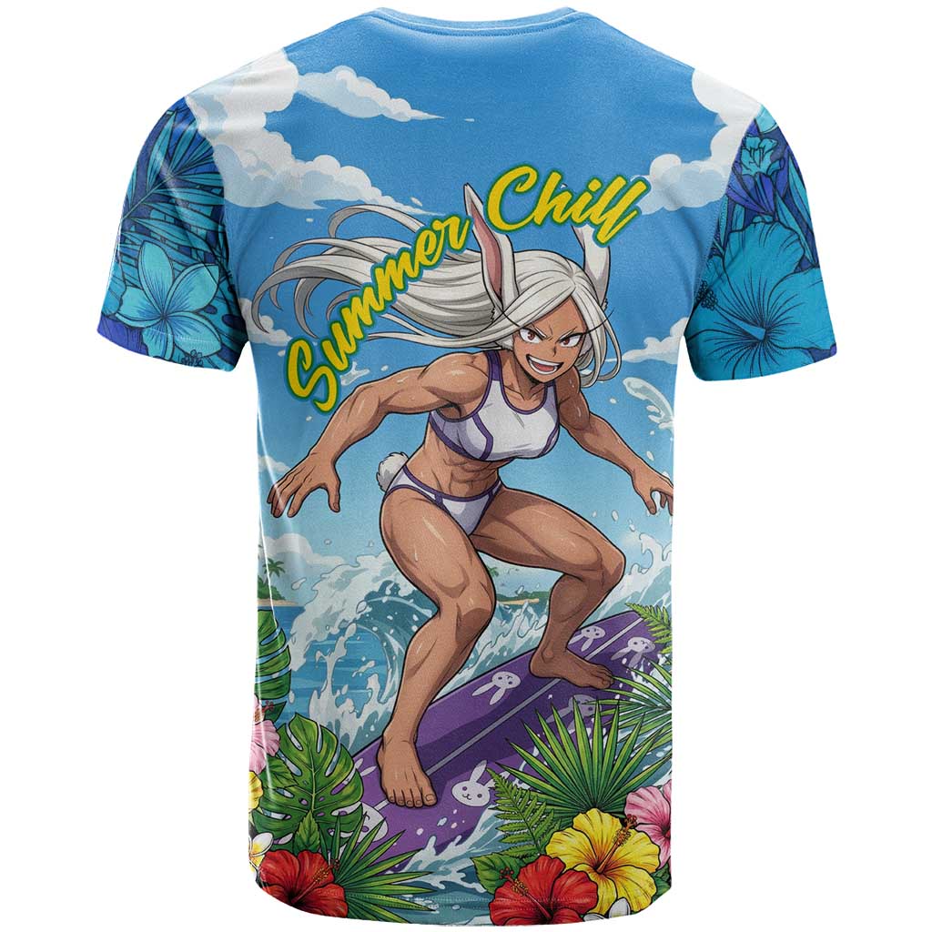 Mirko Summer Chill T Shirt Tropical Anime Surfing Power