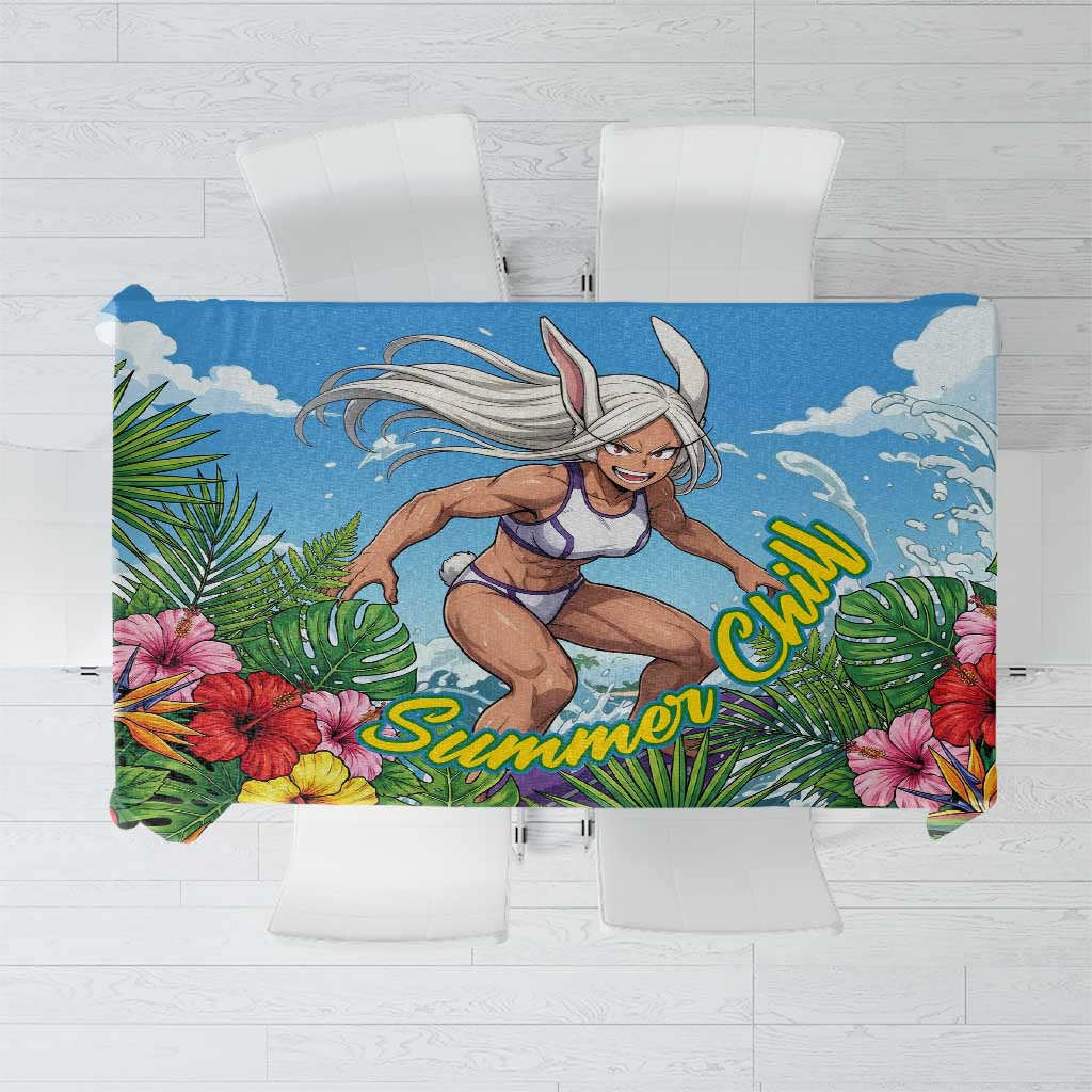 Mirko Summer Chill Tablecloth Tropical Anime Surfing Power