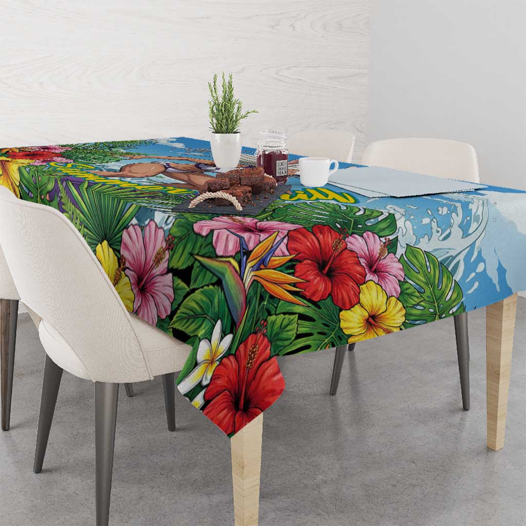 Mirko Summer Chill Tablecloth Tropical Anime Surfing Power