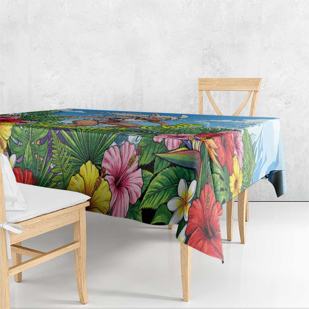 Mirko Summer Chill Tablecloth Tropical Anime Surfing Power
