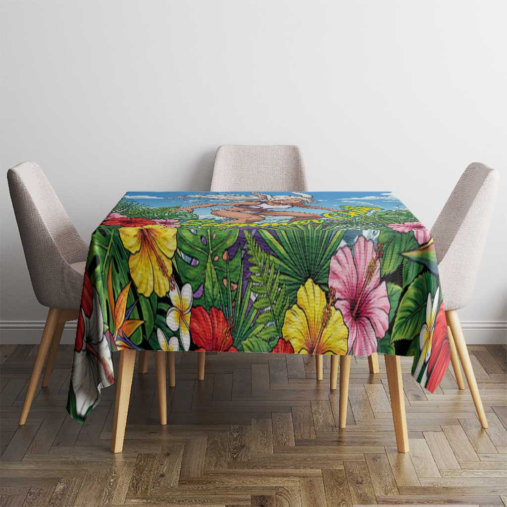 Mirko Summer Chill Tablecloth Tropical Anime Surfing Power