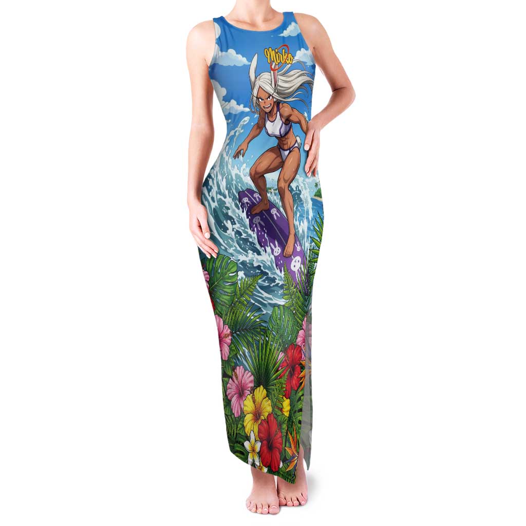 Mirko Summer Chill Tank Maxi Dress Tropical Anime Surfing Power