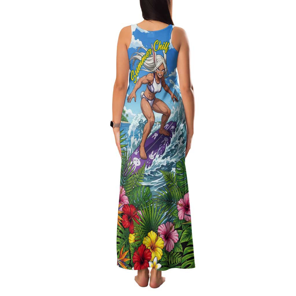 Mirko Summer Chill Tank Maxi Dress Tropical Anime Surfing Power
