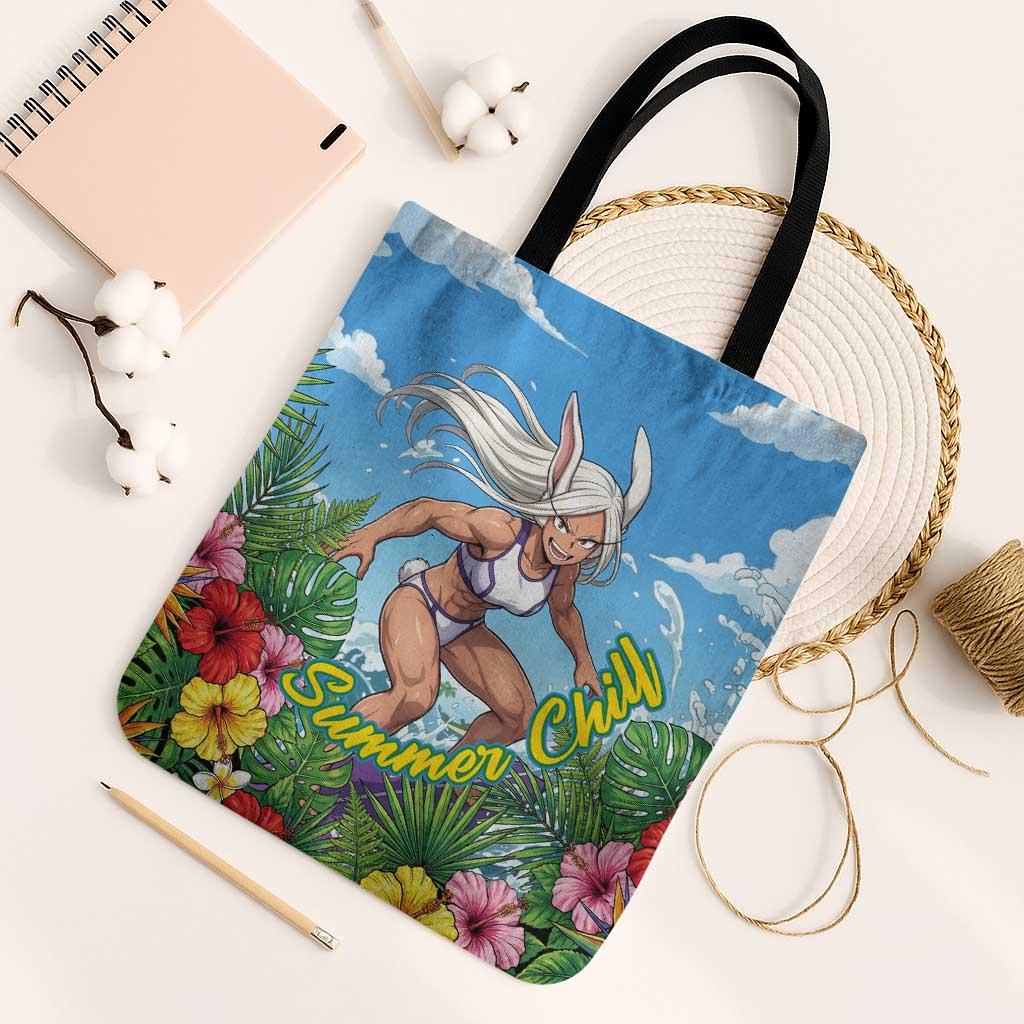 Mirko Summer Chill Tote Bag Tropical Anime Surfing Power