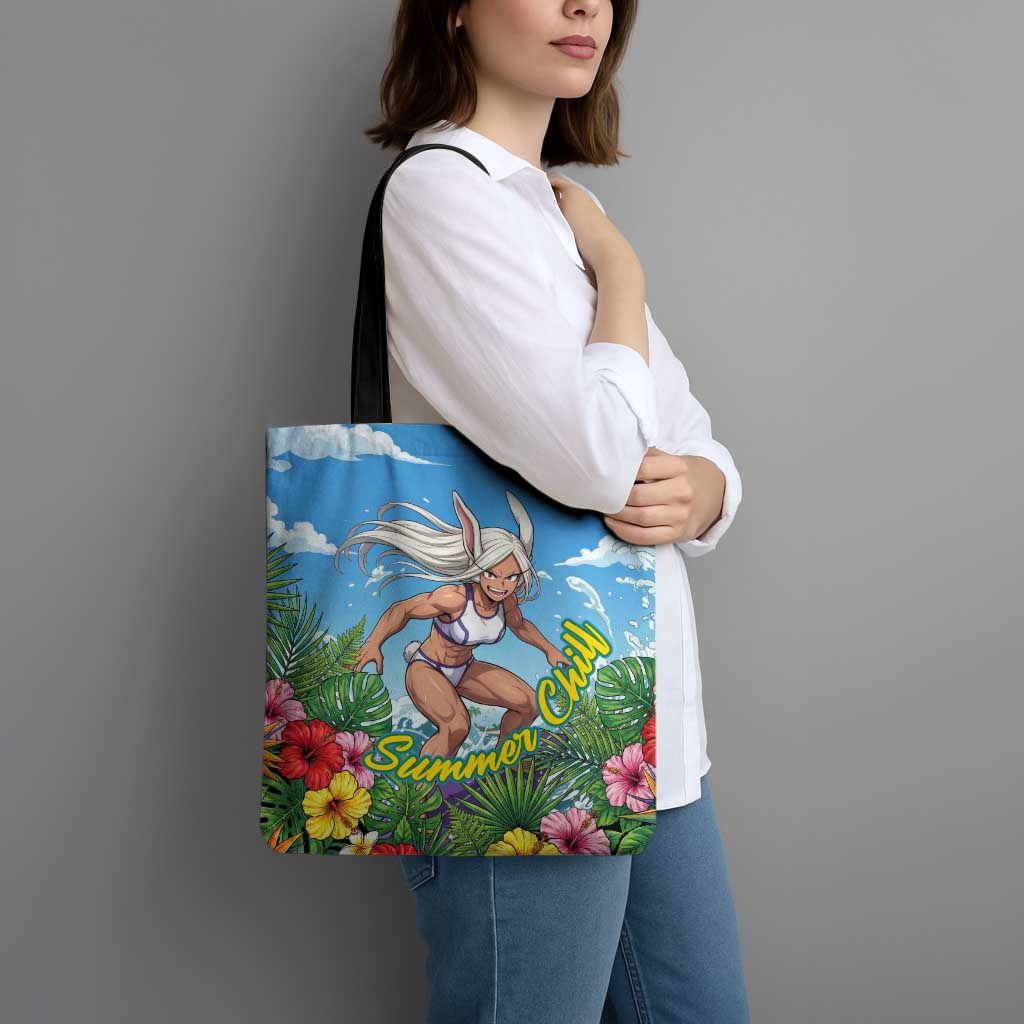 Mirko Summer Chill Tote Bag Tropical Anime Surfing Power
