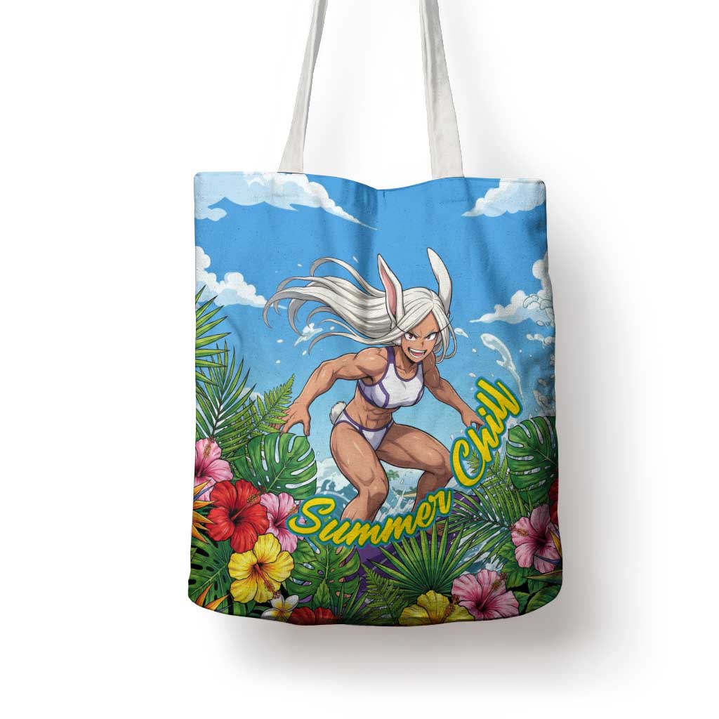 Mirko Summer Chill Tote Bag Tropical Anime Surfing Power