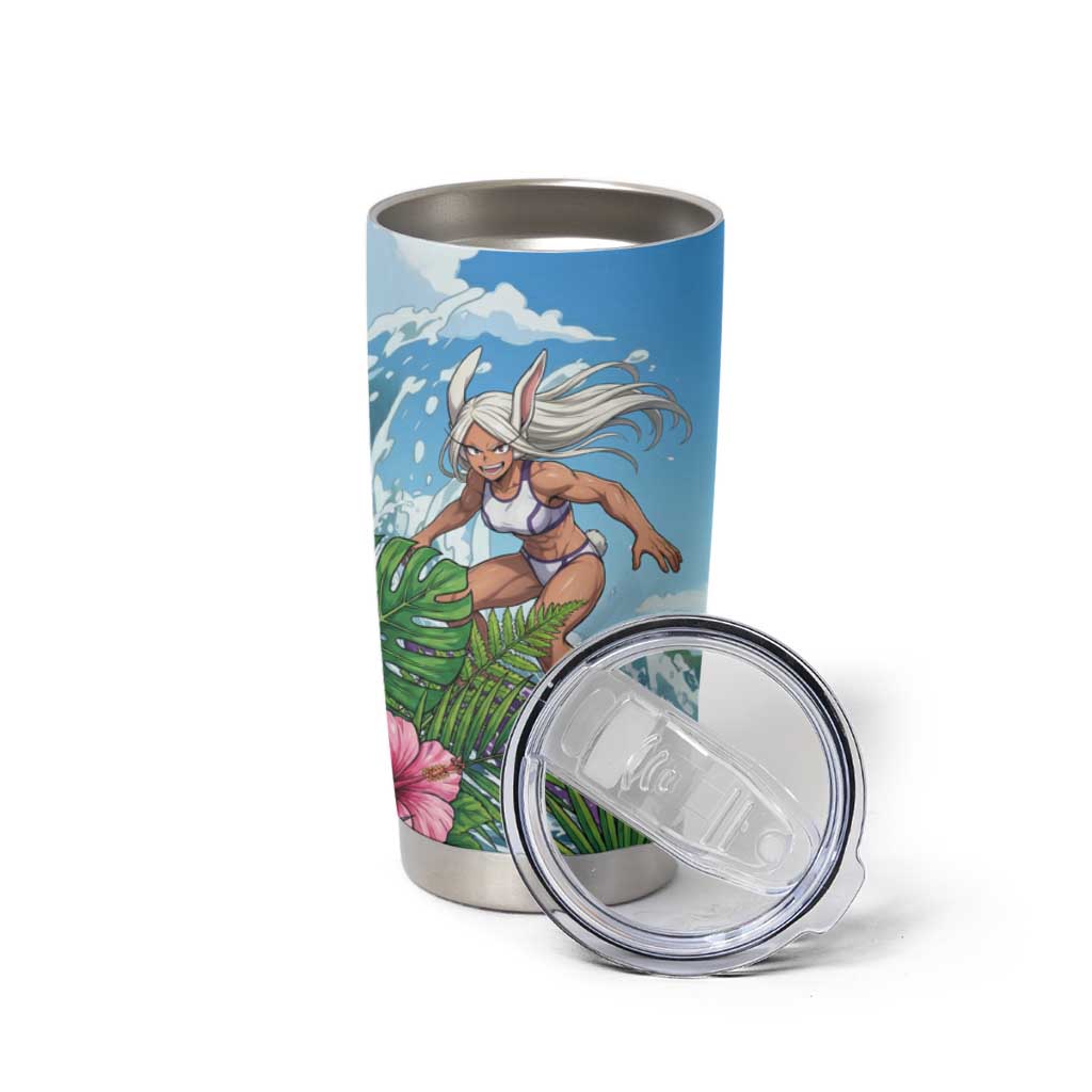 Mirko Summer Chill Tumbler Cup Tropical Anime Surfing Power