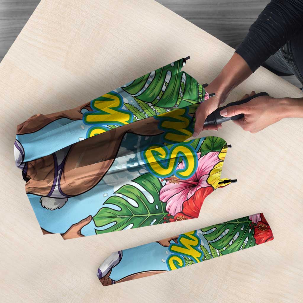 Mirko Summer Chill Umbrella Tropical Anime Surfing Power