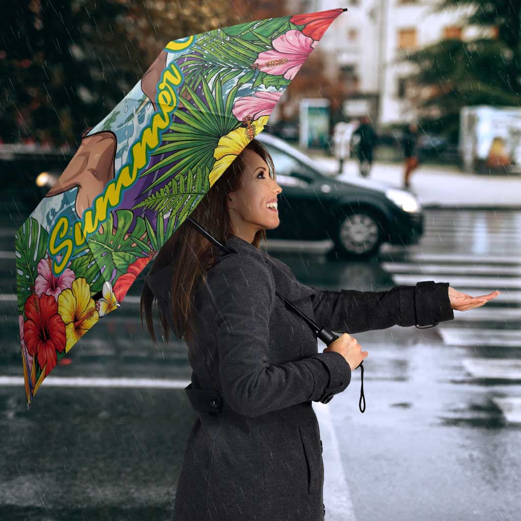 Mirko Summer Chill Umbrella Tropical Anime Surfing Power