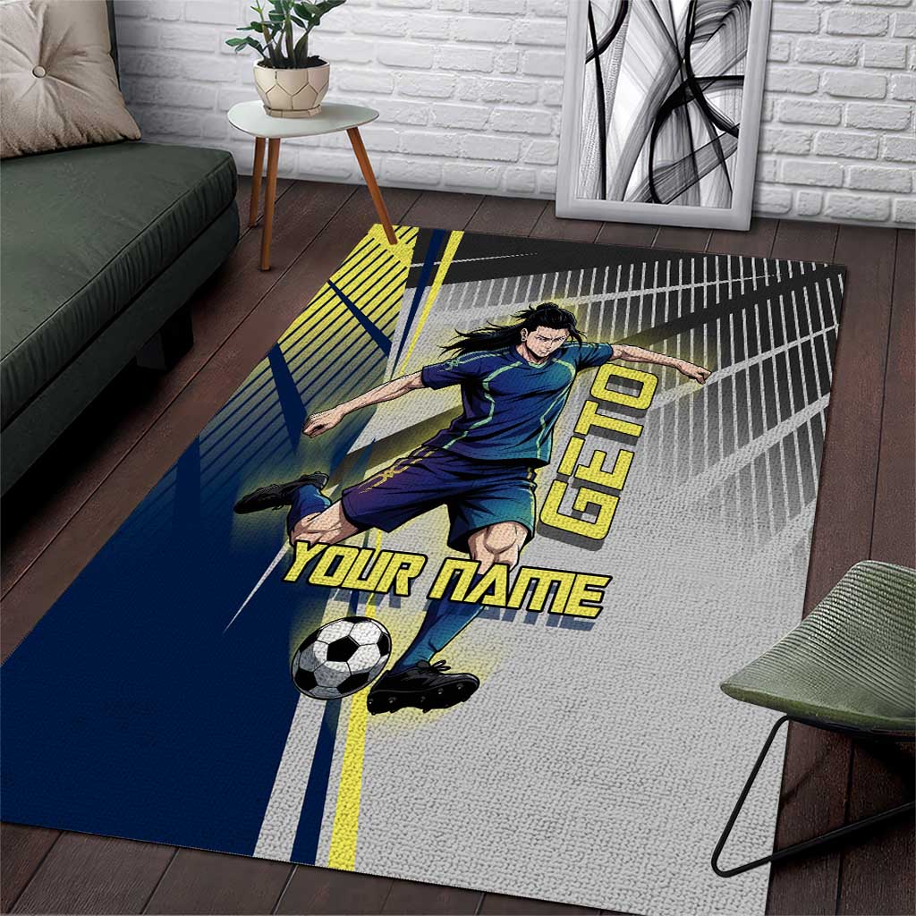 Personalized Geto Suguru Area Rug Anime Soccer Action Illustration Art
