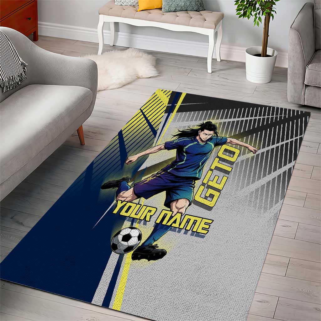 Personalized Geto Suguru Area Rug Anime Soccer Action Illustration Art