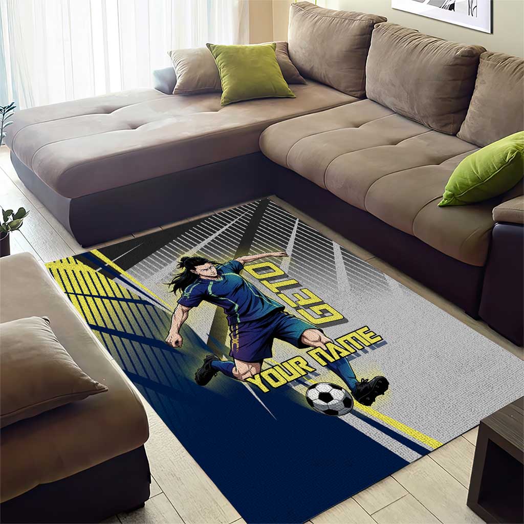 Personalized Geto Suguru Area Rug Anime Soccer Action Illustration Art